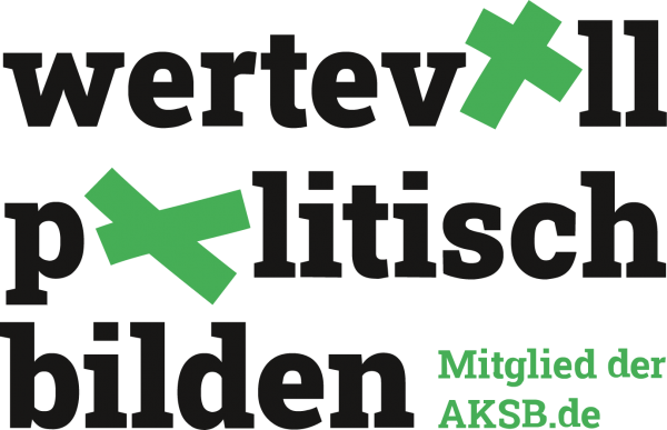 Logo AKSB: wertevoll politisch bilden