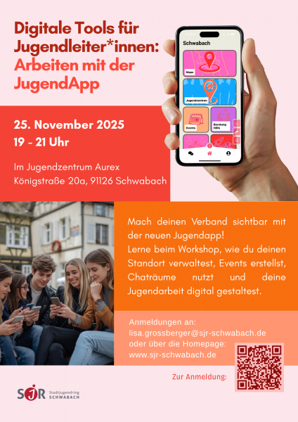 Flyer für Workshop zur Jugendapp