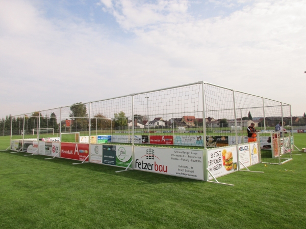 Aufgebaute Soccer Arena