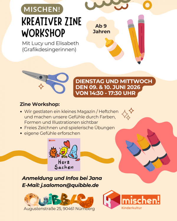 Flyer des Zine-Workshops