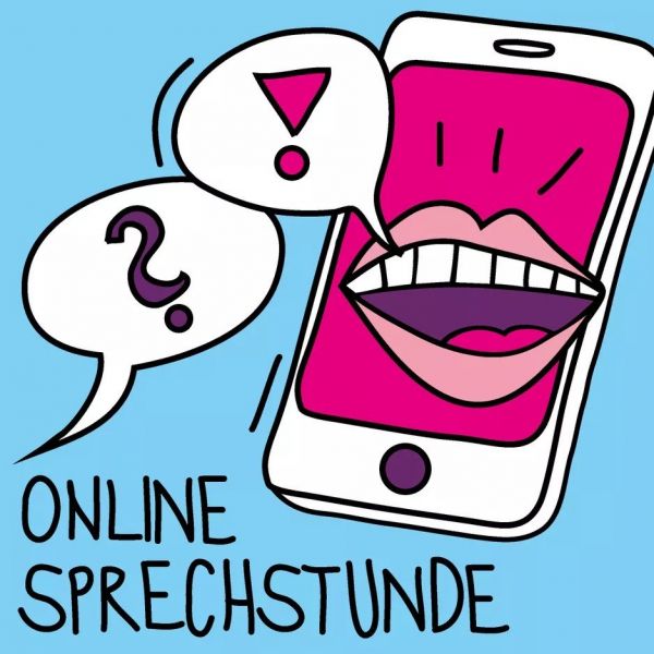 Flyer Onlinesprechstunde